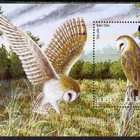 Jersey 2001 Birds of Prey perf m/sheet unmounted mint, SG MS1005