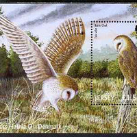Jersey 2001 Birds of Prey perf m/sheet for 'Hafnia 01' Stamp Exhibition unmounted mint, SG MS1013