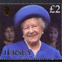 Jersey 2002 Queen Elizabeth the Queen Mother commemoration £2 unmounted mint, SG 1052