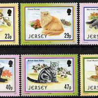 Jersey 2002 25th Anniversary of Caesarea Cat Club set of 6 unmounted mint, SG 1060-65