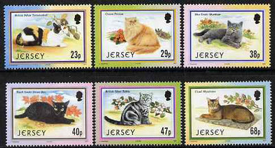 Jersey 2002 25th Anniversary of Caesarea Cat Club set of 6 unmounted mint, SG 1060-65