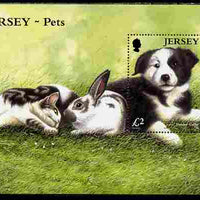 Jersey 2003 Pets perf m/sheet unmounted mint, SG MS1117