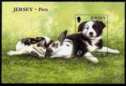 Jersey 2003 Pets perf m/sheet unmounted mint, SG MS1117