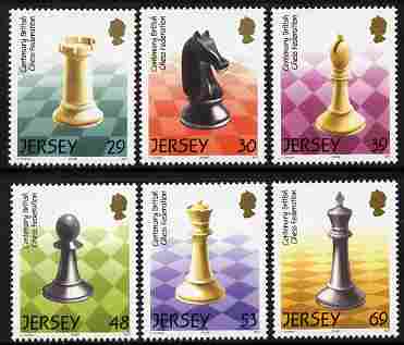Jersey 2004 Jersey Chess Festival set of 6 unmounted mint, SG 1125-30