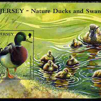Jersey 2004 Ducks & Swans perf m/sheet unmounted mint, SG MS1142