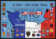 Jersey 2004 60th Anniversary of D-Day perf m/sheet unmounted mint, SG MS1150