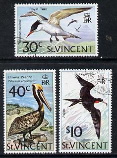 St Vincent 1974 Birds set of 3 unmounted mint SG 396-98