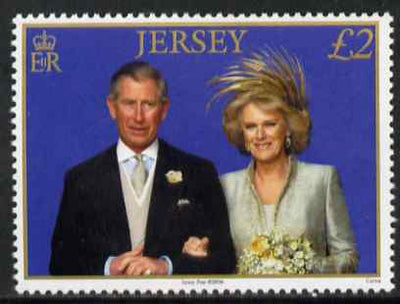 Jersey 2006 First Wedding Anniversary of Prince Charles & Duchess of Cornwall £2 unmounted mint, SG 1271