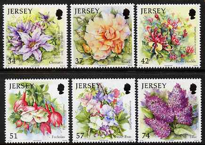 Jersey 2007 Summer Flowers set of 6 unmounted mint, SG 1320-25