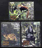 India 2009 Animals perf set of 3 unmounted mint