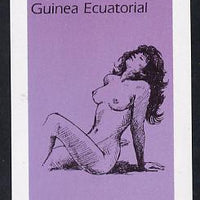 Equatorial Guinea 1977 Drawings of Nudes 400ek imperf m/sheet unmounted mint