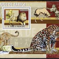 St Thomas & Prince Islands 2009 Animals of Africa - Lions perf s/sheet unmounted mint
