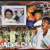 St Thomas & Prince Islands 2009 Jackie Chan perf s/sheet unmounted mint