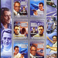 Guinea - Conakry 2008 Celebrities - Roy Schneider perf sheetlet containing 6 values unmounted mint, Michel 5698-5703