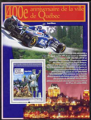 Guinea - Conakry 2008 400th Anniversary of Quebec (Cartier & Villeneuve) perf s/sheet unmounted mint, Michel BL1543