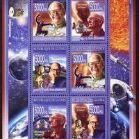 Guinea - Conakry 2008 Death of Arthur C Clarke perf sheetlet containing 6 values unmounted mint, Michel 5684-89