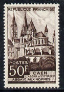France 1951 Views 50f (Church of St Etienne, Caen) unmounted mint SG 1139