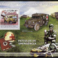 Mozambique 2009 History of Transport - Ambulances perf s/sheet unmounted mint
