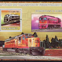 Mozambique 2009 History of Transport - Railways #03 perf s/sheet unmounted mint