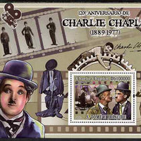 St Thomas & Prince Islands 2009 120th Birth Anniversary of Charlie Chaplin perf s/sheet unmounted mint