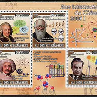 St Thomas & Prince Islands 2009 International Science Year #1 perf sheetlet containing 4 values unmounted mint