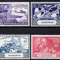 Bahamas 1949 KG6 75th Anniversary of Universal Postal Union set of 4 unmounted mint, SG196-9