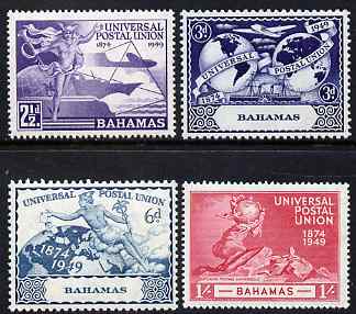 Bahamas 1949 KG6 75th Anniversary of Universal Postal Union set of 4 unmounted mint, SG196-9