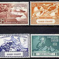 Gold Coast 1949 KG6 75th Anniversary of Universal Postal Union set of 4 unmounted mint, SG149-52