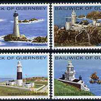 Guernsey 1976 Lighthouses set of 4 unmounted mint, SG 135-38