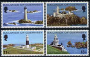 Guernsey 1976 Lighthouses set of 4 unmounted mint, SG 135-38
