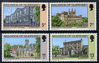 Guernsey 1976 Christmas - Buildings set of 4 unmounted mint, SG 145-48