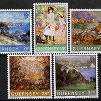 Guernsey 1983 Centenary of Renoir's visit to Guernsey set of 5 unmounted mint, SG 277-81