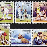 Guernsey 1986 Sport in Guernsey set of 6 unmounted mint, SG 371-76