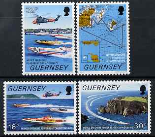 Guernsey 1988 World Offshore Powerboat Championships set of 4 unmounted mint, SG 429-32
