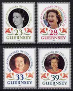 Guernsey 1992 40th Anniversary of Acession set of 4 unmounted mint, SG 552-55