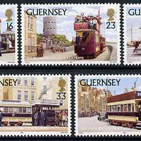 Guernsey 1992 Trams set of 5 unmounted mint, SG 588-92