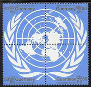 Guernsey 1995 50th Anniversary of United Nations set of 4 unmounted mint, SG 682-85