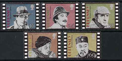 Guernsey 1996 Centenary of Cinema - Screen Detectives set of 5 unmounted mint, SG 711-15