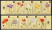 Guernsey 2000 'A Botanist's Sketchbook' set of 10 unmounted mint, SG 867-76