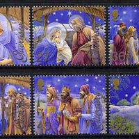 Guernsey 2002 Christmas set of 6 unmounted mint, SG 972-77