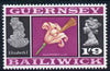 Guernsey 1969-70 1s 9d Guernsey Lily & Elizabeth I unmounted mint, SG 24