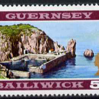 Guernsey 1969-70 5s View of Sark unmounted mint, SG 26