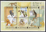 Guernsey - Alderney 1996 Cats perf m/sheet unmounted mint, SG MSA95
