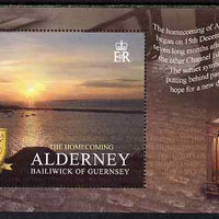 Guernsey - Alderney 2005 50th Anniversary of Return of War Evacuees perf m/sheet unmounted mint, SG MSA266
