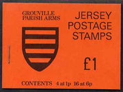 Jersey 1978 Parish Arms (Grouville) £1 booklet complete, SG B27