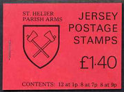 Jersey 1980 Parish Arms (St Helier) £1.40 booklet complete, SG B30