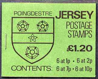 Jersey 1981 Parish Arms (Poingdestre) £1.20 booklet complete, SG B32