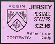 Jersey 1984 Parish Arms (Robin) £2.16 booklet complete, SG B35