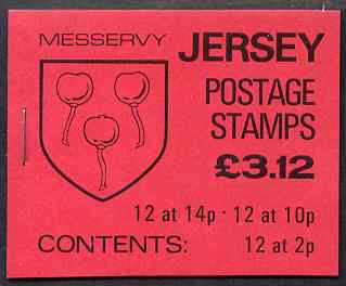 Jersey 1986 Parish Arms (Messervy) £3.12 booklet complete, SG B37