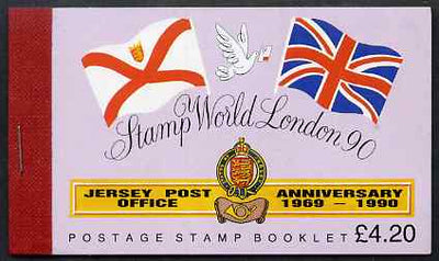 Jersey 1990 Stamp World 1990 Stamp Exhibition prestige £4.20 booklet complete, SG B42